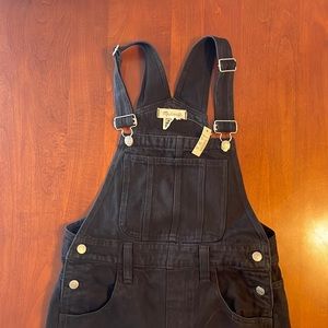 Madewell straight leg overalls black